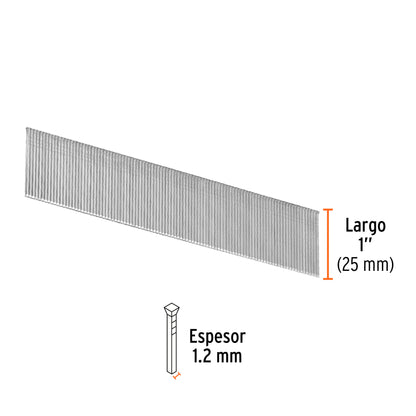 Caja 5000 clavos calibre 18 25 mm
