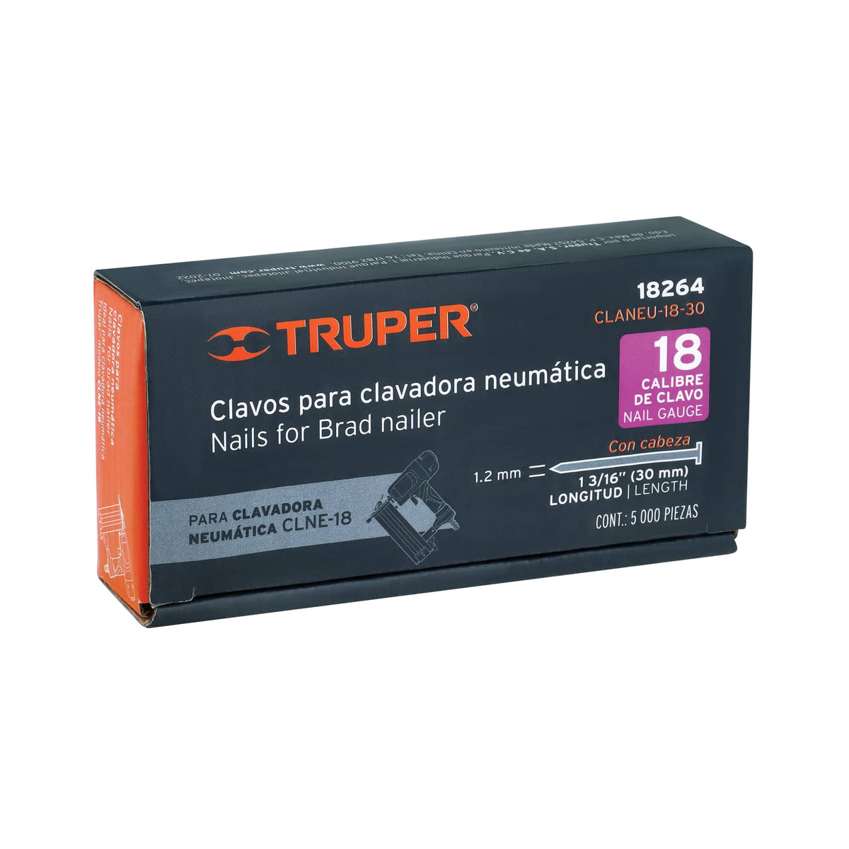 Caja con 5000 clavos calibre 18, 30 mm para CLNE-18 · vista 3