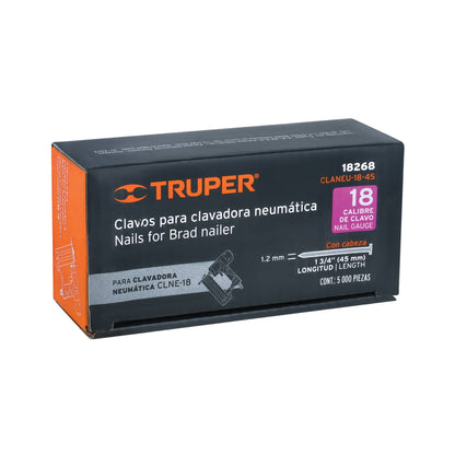 Caja 5000 clavos calibre 18 45 mm