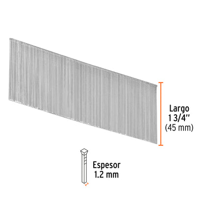 Caja 5000 clavos calibre 18 45 mm
