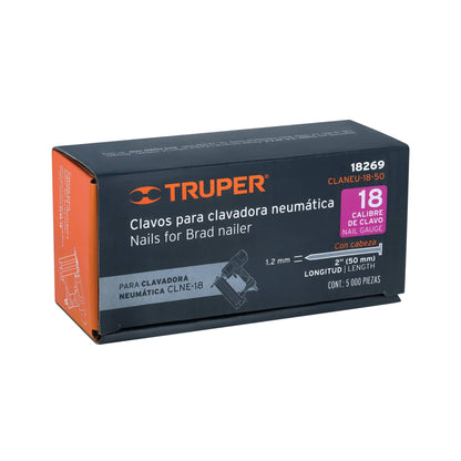 Caja 5000 clavos calibre 18 50 mm