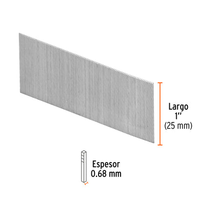 Caja 10000 clavos calibre 23 25 mm