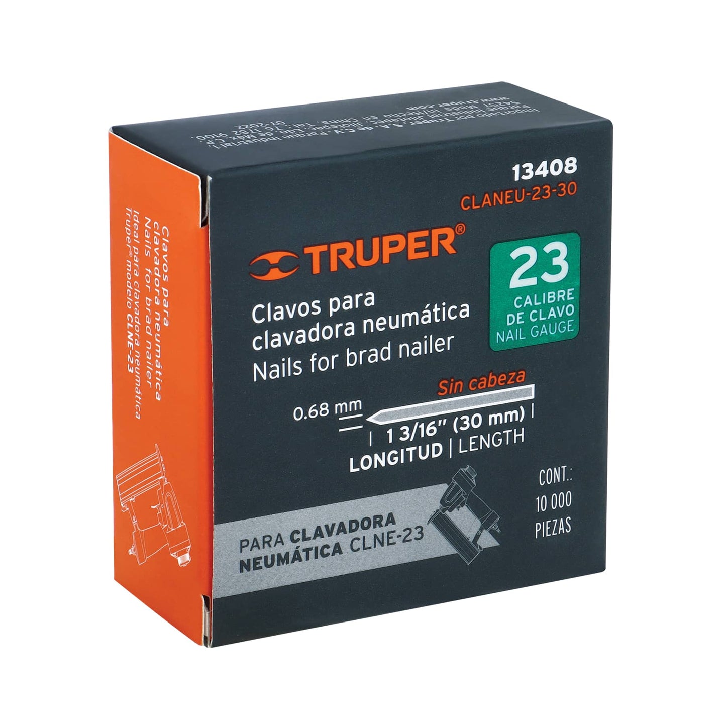 Caja 10000 clavos calibre 23 30 mm
