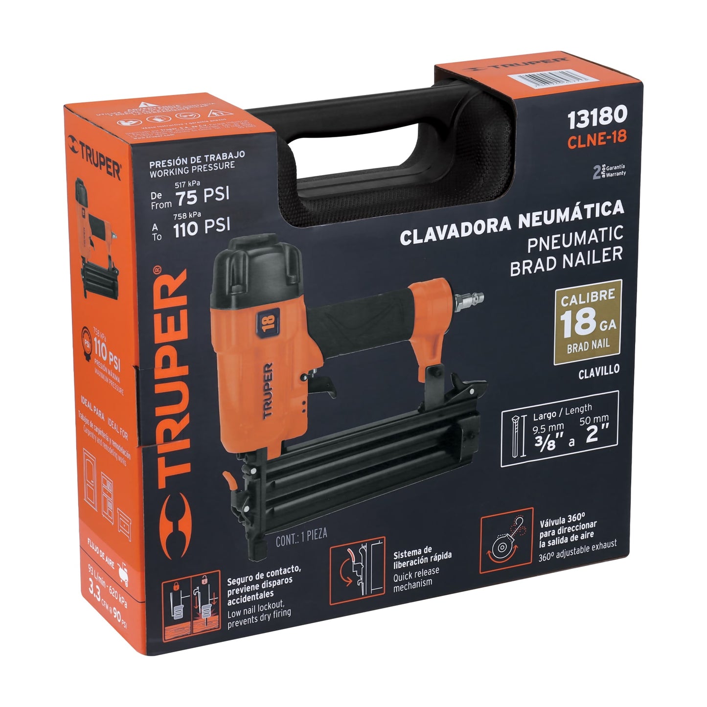 Clavadora Neumática Profesional Calibre 18