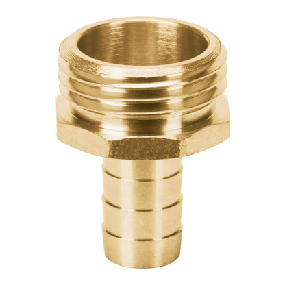 Conector 1/2pulg. macho de latón sólido para manguera