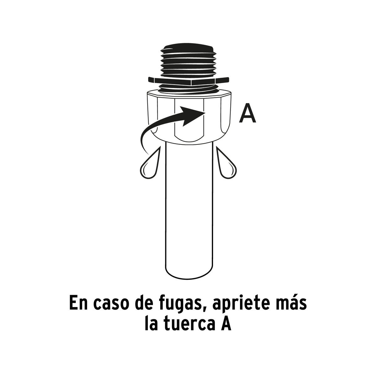 Conector 1/2" macho de ABS con tuerca de ajuste manual · vista 4