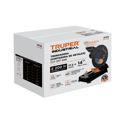 Tronzadora/cortadora de metales 14 pulg mango en D - TRUPER - SKU 11723
