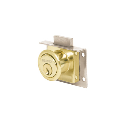 Cerradura para mueble modelo 24 latón