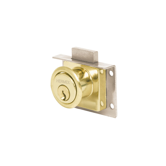 Cerradura para mueble modelo 24 latón