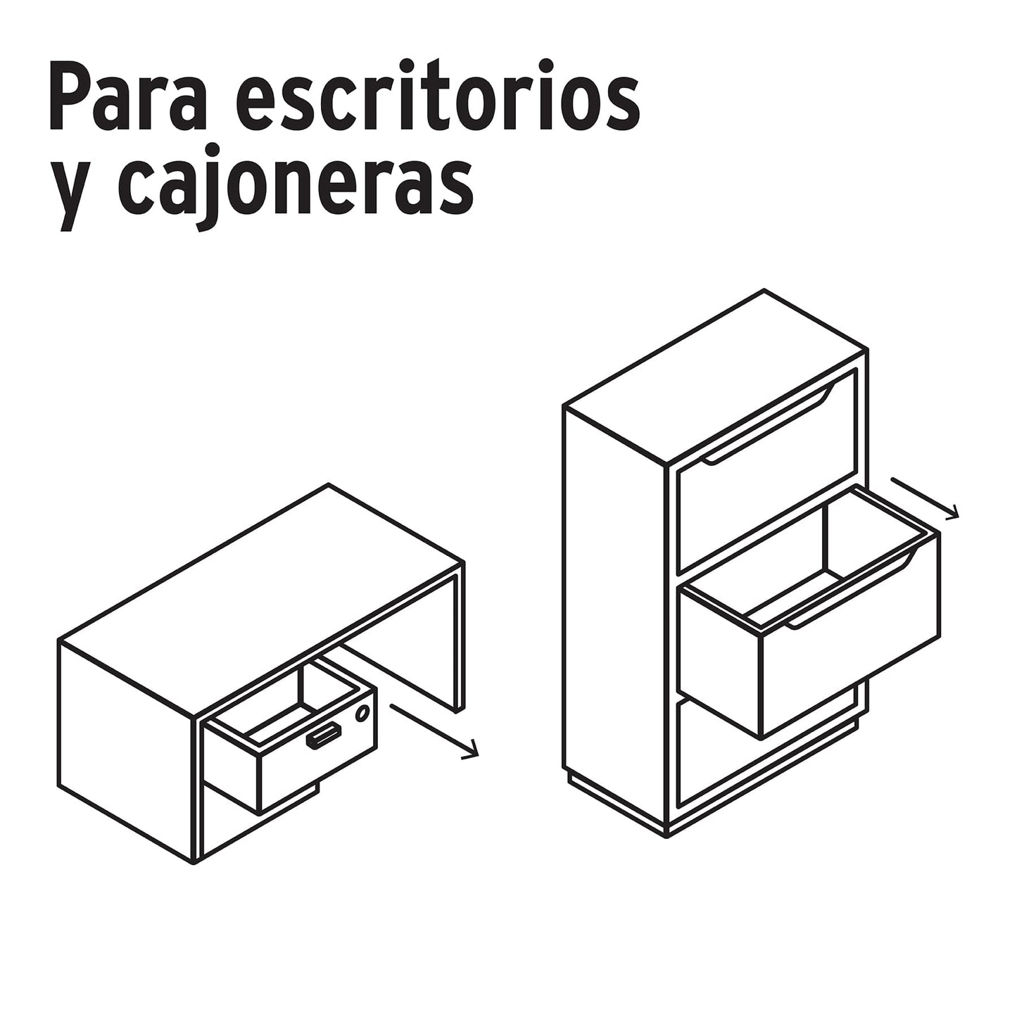 Cerradura para mueble modelo 24 latón