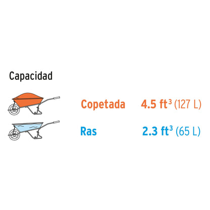Concha metalica de repuesto para carretilla grande