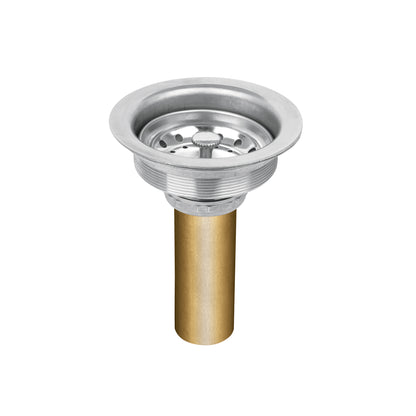 Contracanasta de 3 1/2" con tubo de latón y cuerpo de acero inoxidable