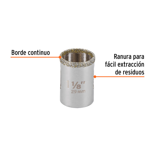 Brocasierra diamante 1-1/8" borde continuo · vista 2