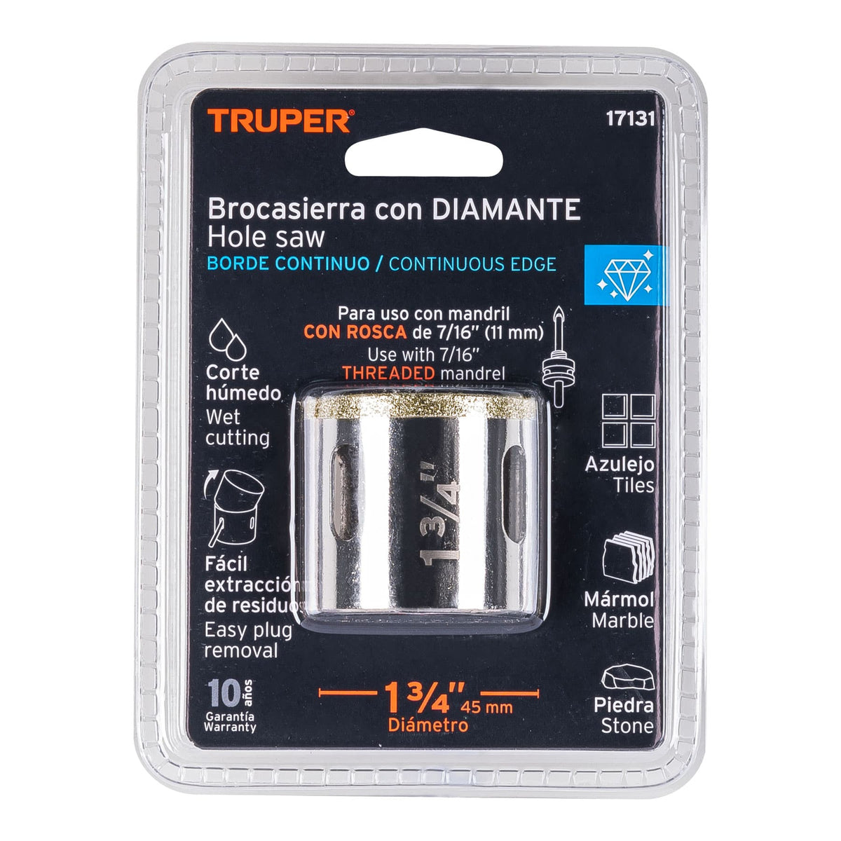 Brocasierra diamante 1-3/4" borde continuo · vista 4