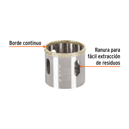 Brocasierra diamante 1-3/4" borde continuo · vista 2
