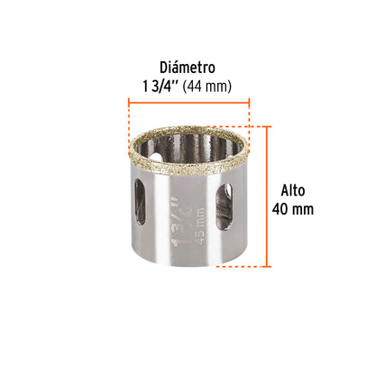 Brocasierra diamante 1-3/4" borde continuo · vista 3