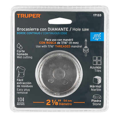 Brocasierra diamante 2-1/8" borde continuo · vista 4