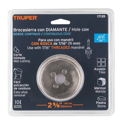 Brocasierra diamante 2-5/8" borde continuo · vista 4
