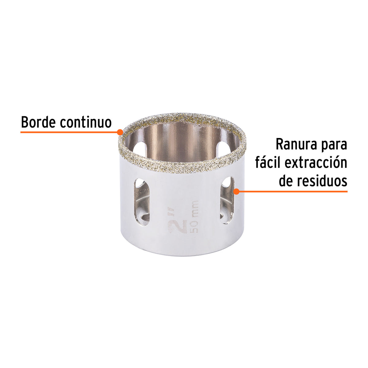 Brocasierra diamante 2" borde continuo · vista 2