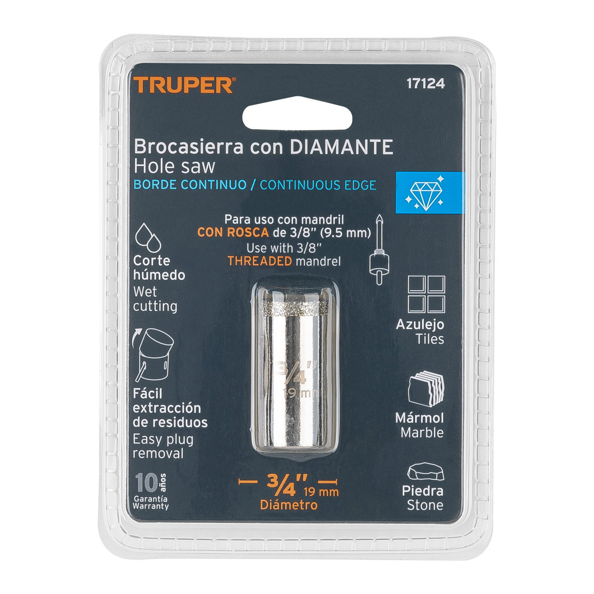 Brocasierra diamante 3/4" borde continuo · vista 4