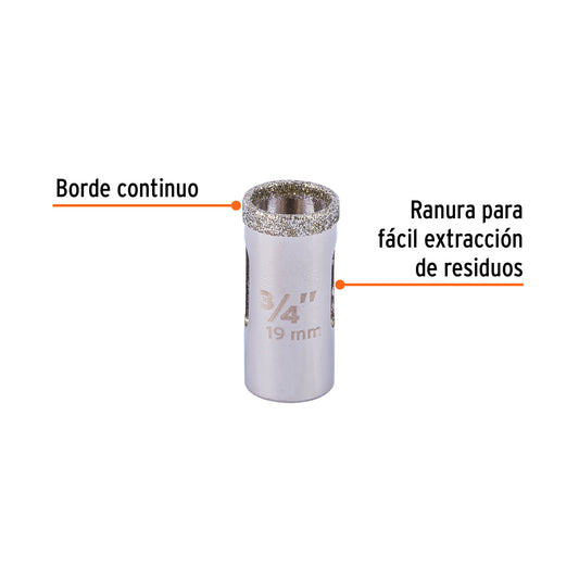 Brocasierra diamante 3/4" borde continuo · vista 2
