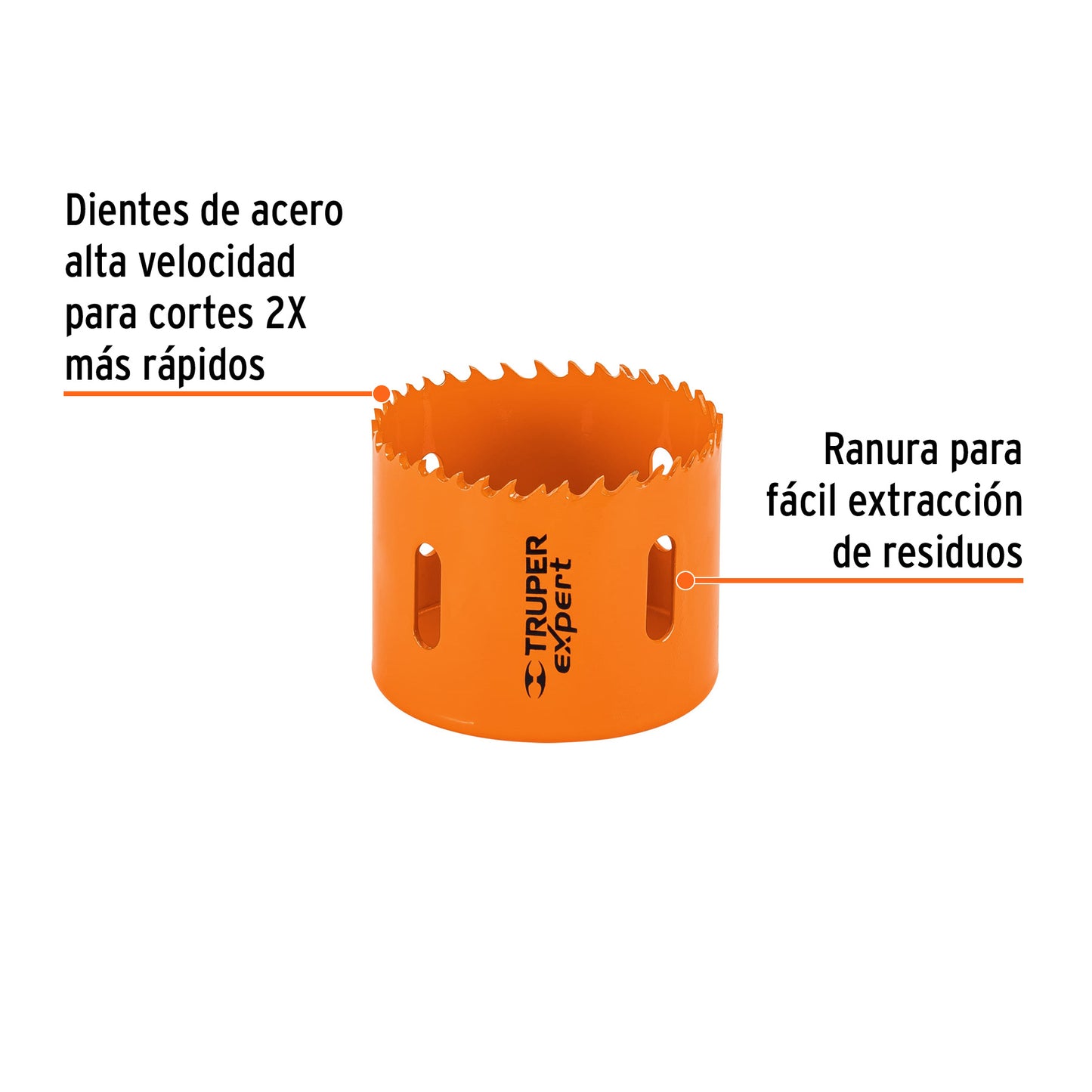 Brocasierra bimetálica 2-1/2 pulg