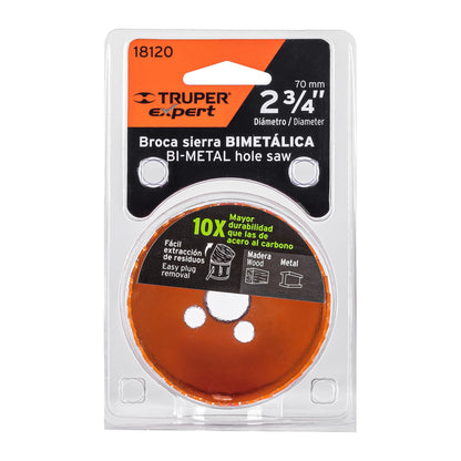 Brocasierra bimetálica 2-3/4 pulg
