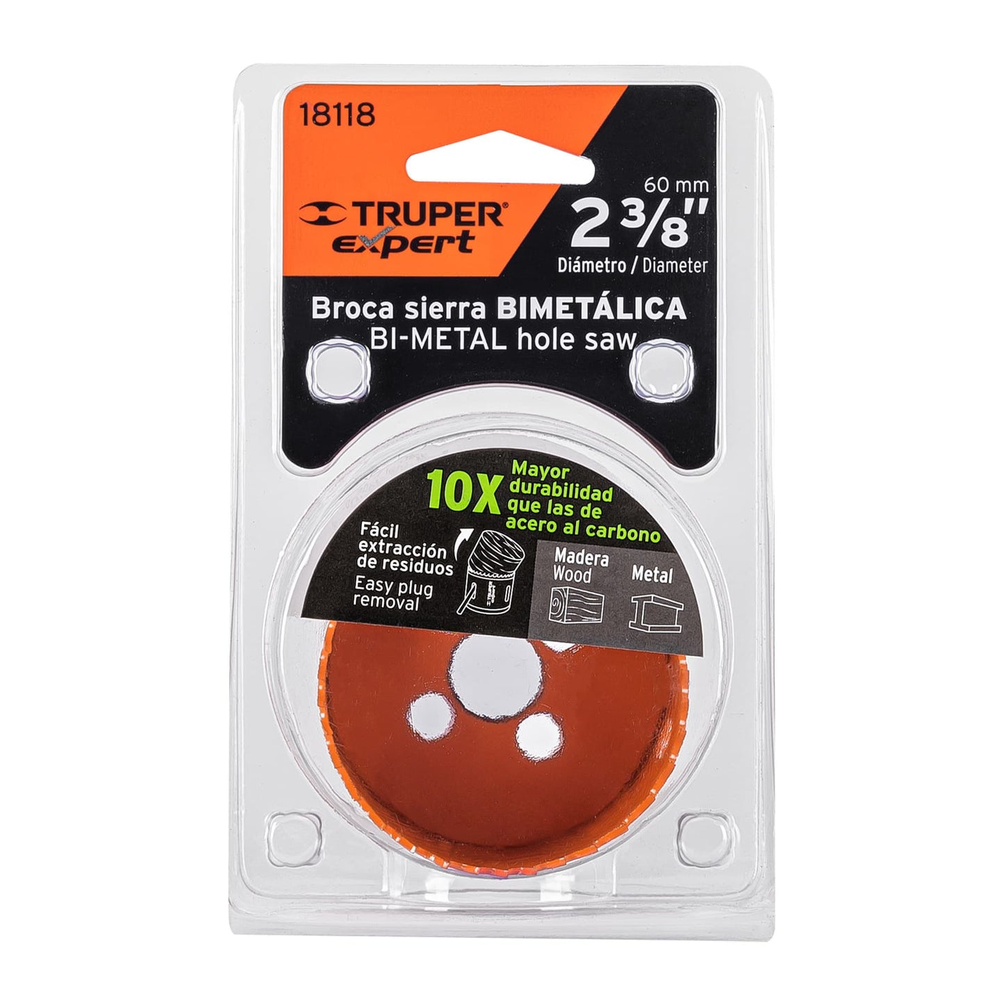 Brocasierra bimetálica 2-3/8 pulg