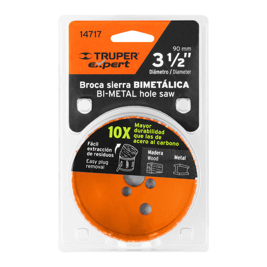Brocasierra bimetálica 3-1/2 pulg