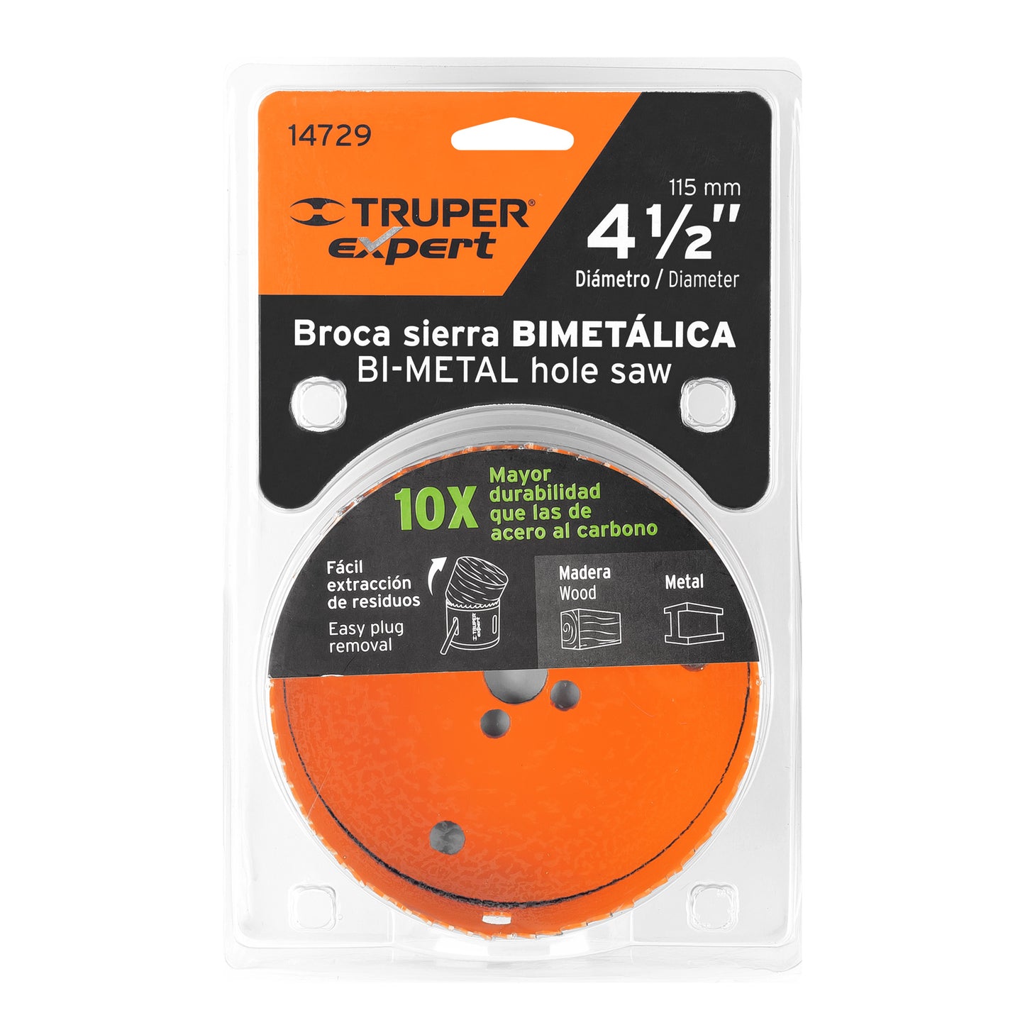 Brocasierra bimetálica 4-1/2 pulg