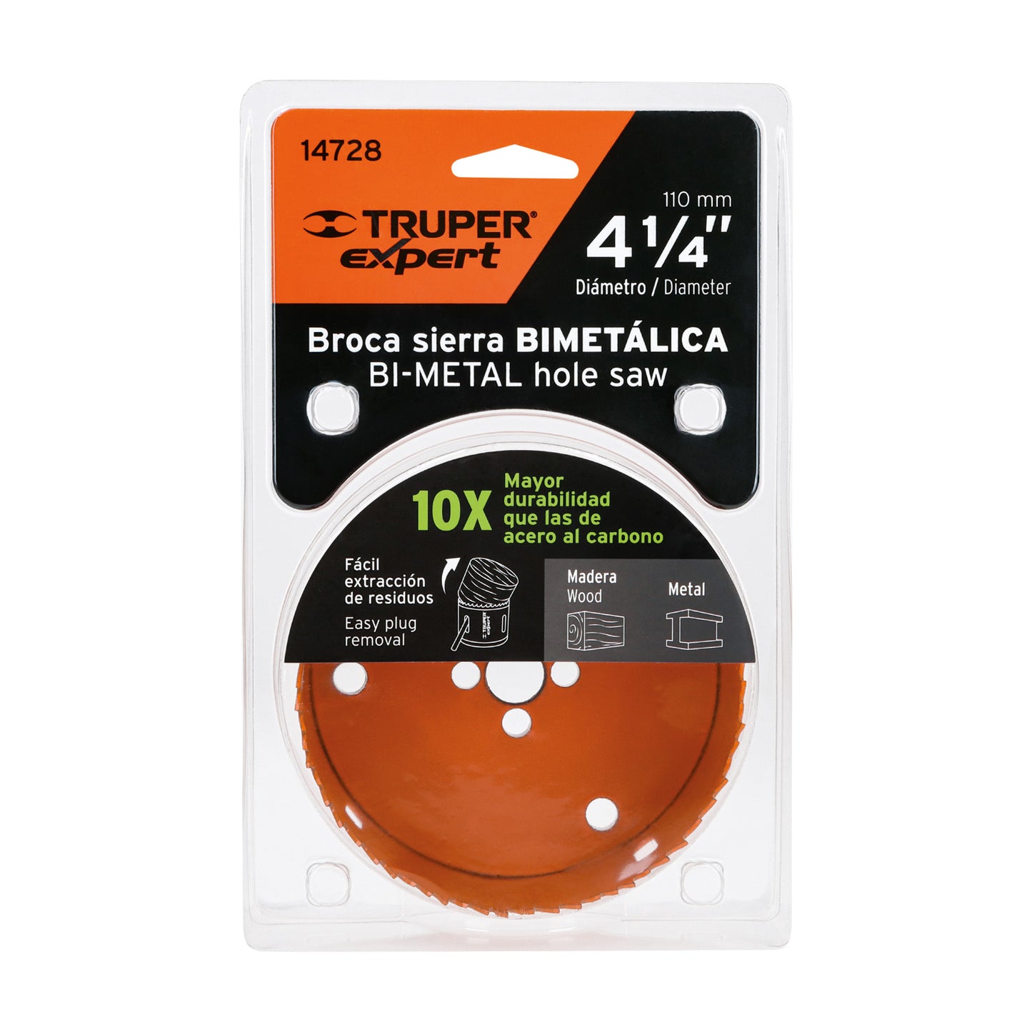 Brocasierra bimetálica 4-1/4 pulg