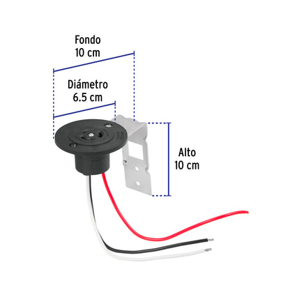 Base para fotocelda de montaje 1/2 vuelta con tensión de 110 – 220 V