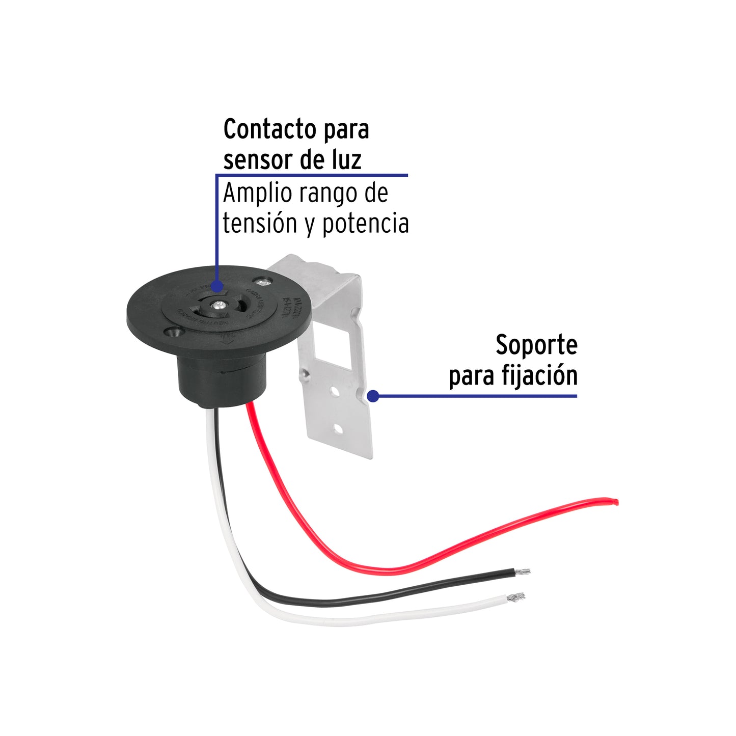 Base para fotocelda de montaje 1/2 vuelta con tensión de 110 – 220 V