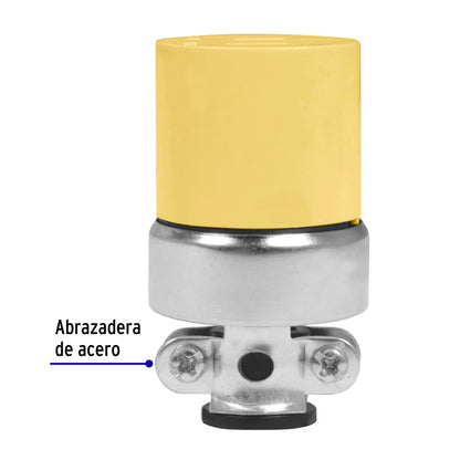 Contacto industrial blindado aterrizado de 127 V y 15 A con 2 polos + tierra