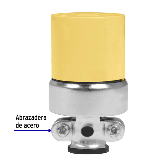 Contacto industrial blindado polarizado de 127 V y 15 A