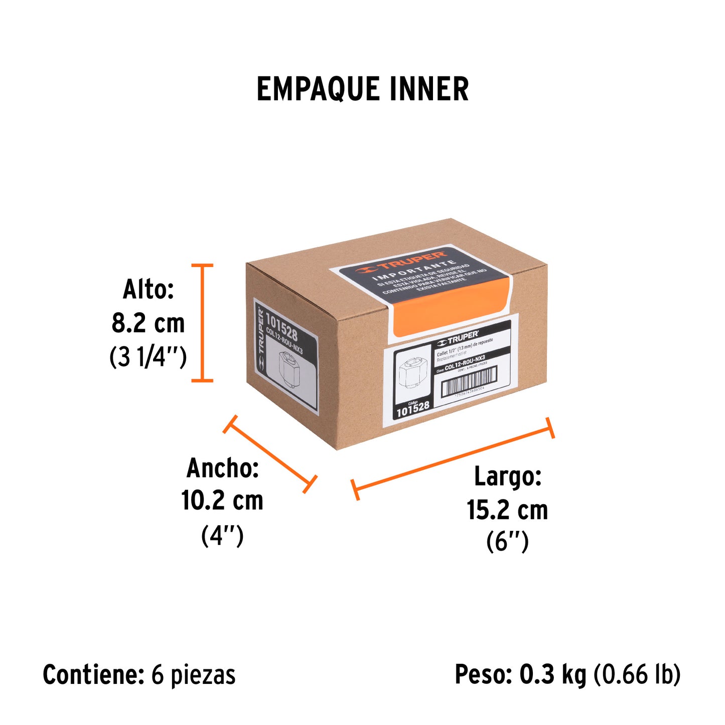 Collet de 1/2 pulg para ROU-NX3 - SKU 101528