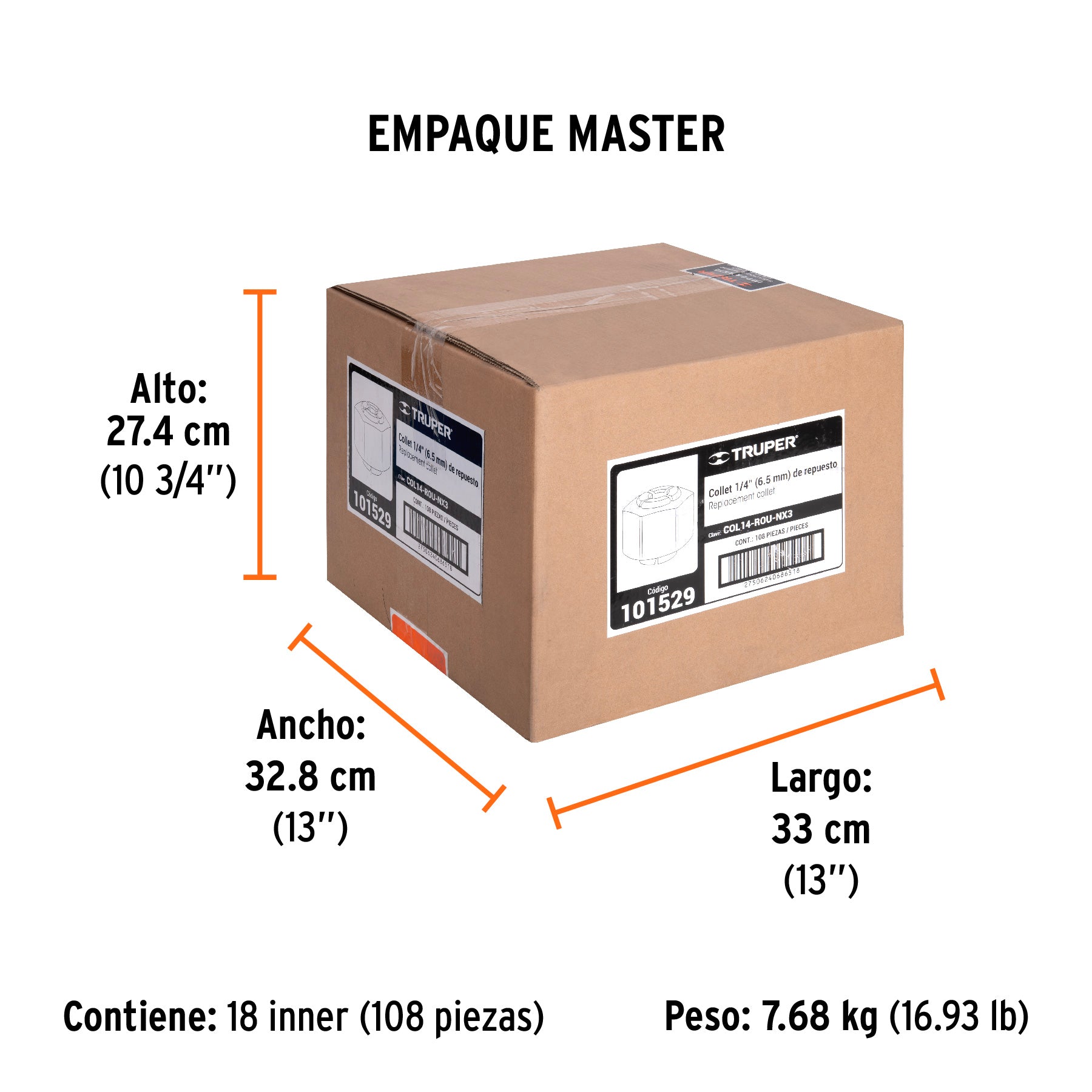 Collet de 1/4 pulg para ROU-NX3 - SKU 101529