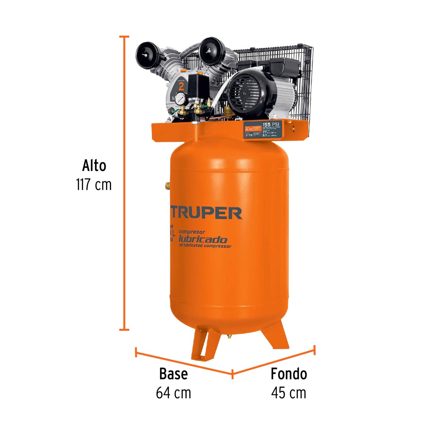 Compresor de banda 120 L 220V