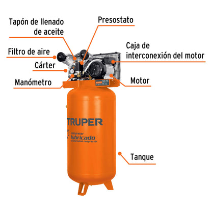 Compresor de banda 180 L 220V