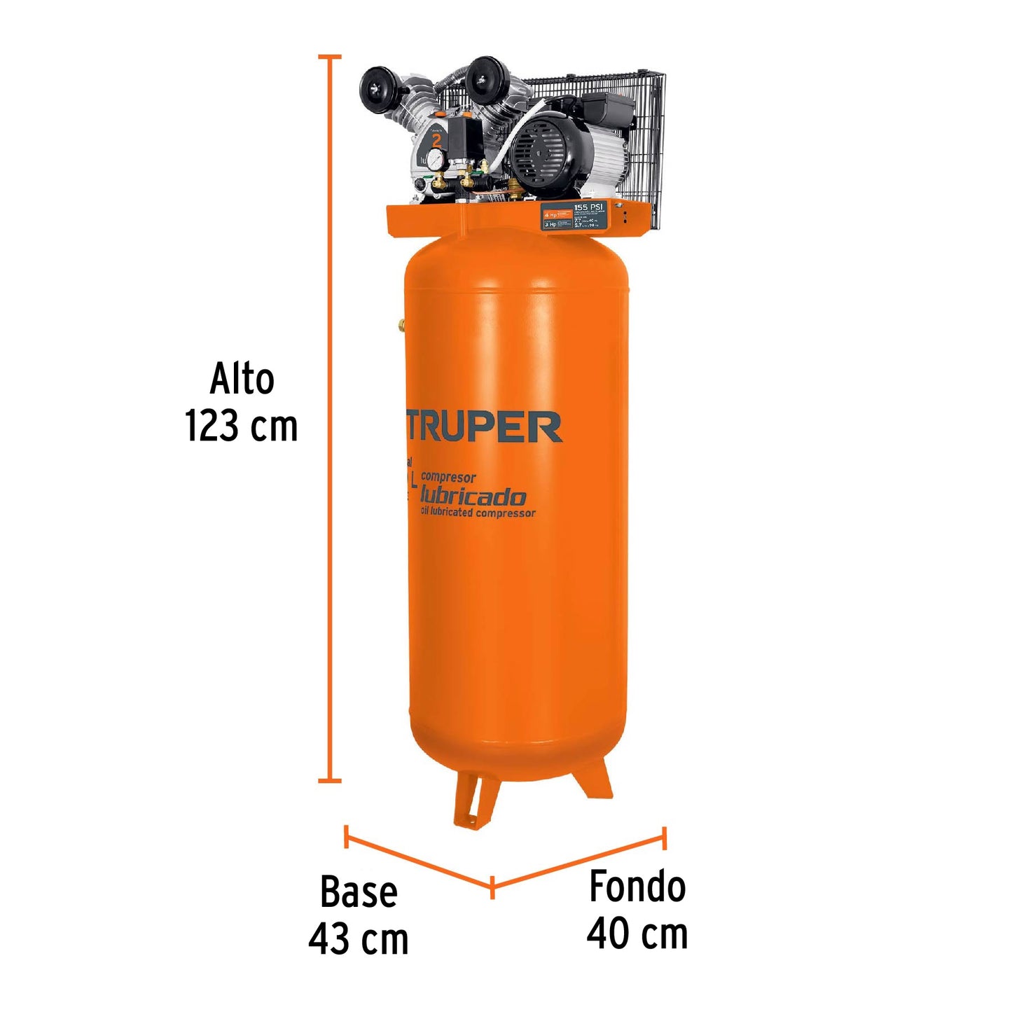 Compresor de banda 240 L 220V