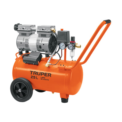 Compresor silencioso libre de aceite, 25L, 2HP, 127V