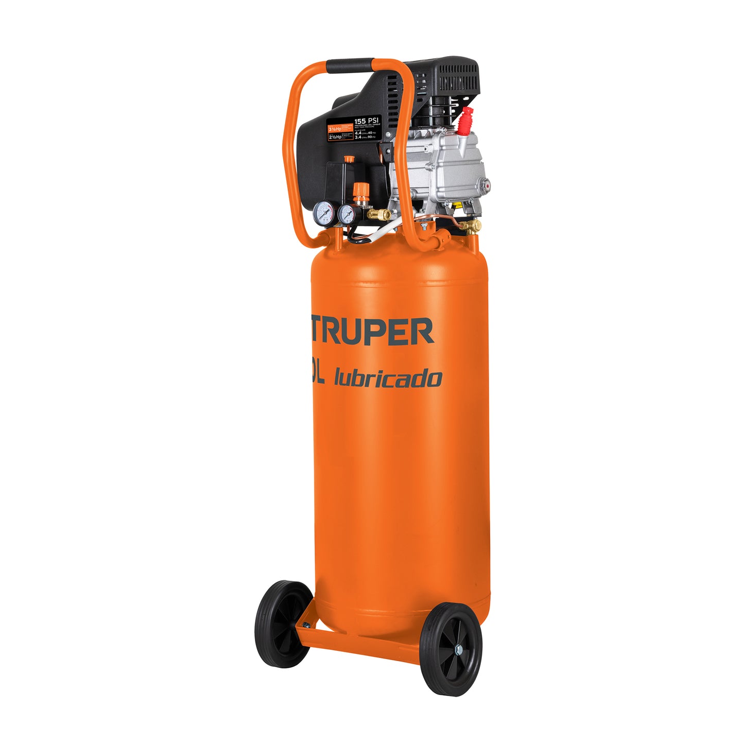 Compresor lubricado 80 L vertical 3-1/2 HP