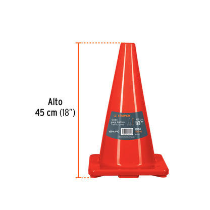 Cono de precaución de 45 cm