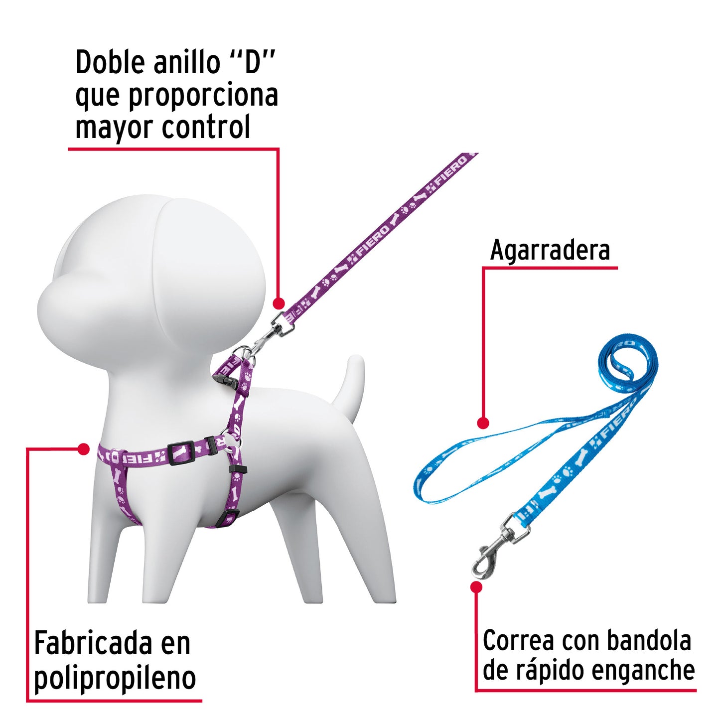 Correa Pechera Perro Talla Chica
