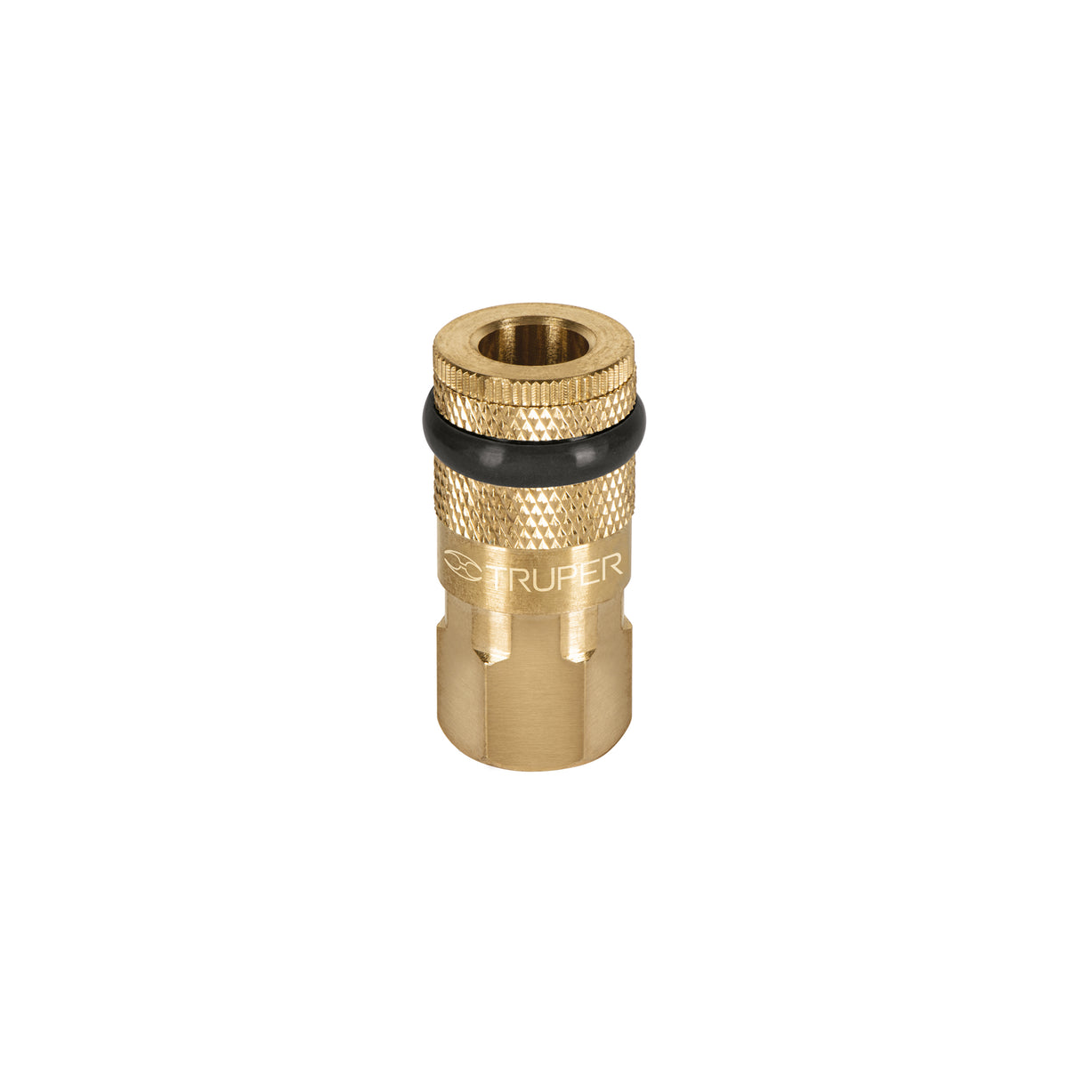 Cople rápido de latón hembra 1/4 pulg