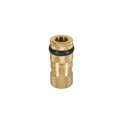 Cople rápido de latón hembra 1/4 pulg