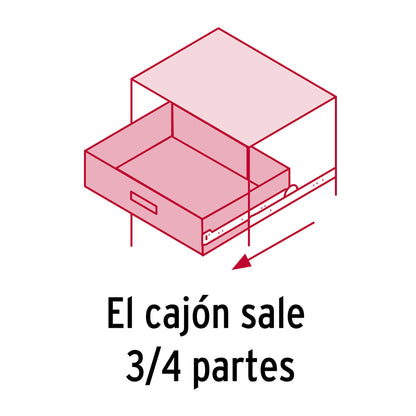 Corredera extensión 60cm para cajón