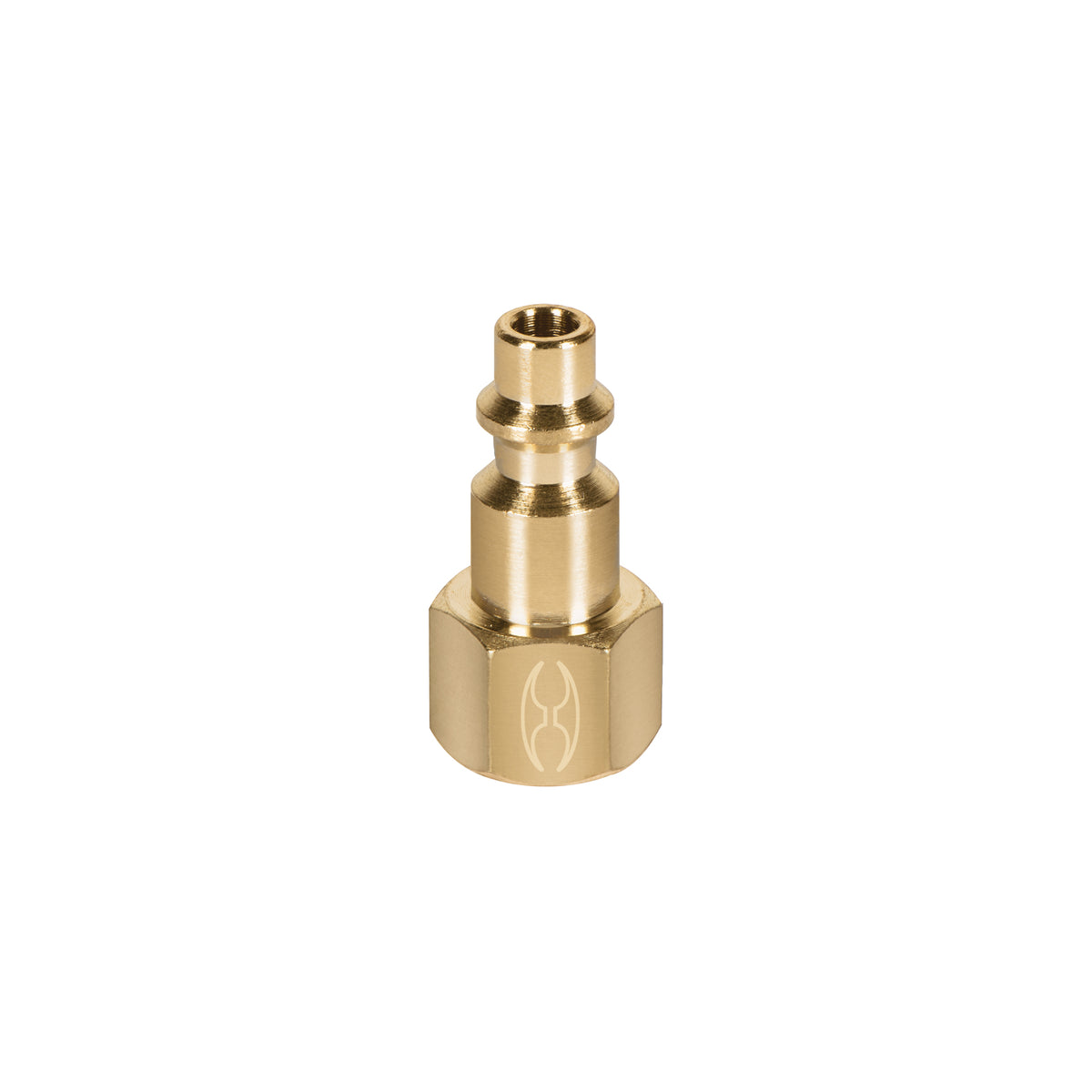 Conector rápido de latón hembra 1/4 pulg