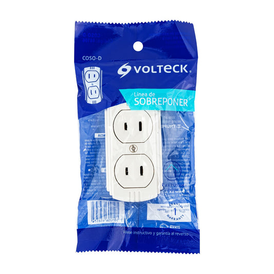 Contacto de sobreponer dúplex sin tierra