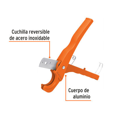 Cortador de tubo plastico capacidad 19 mm